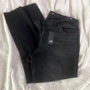 Kut from the Kloth High Rise Donna Skinny with raw edge hem